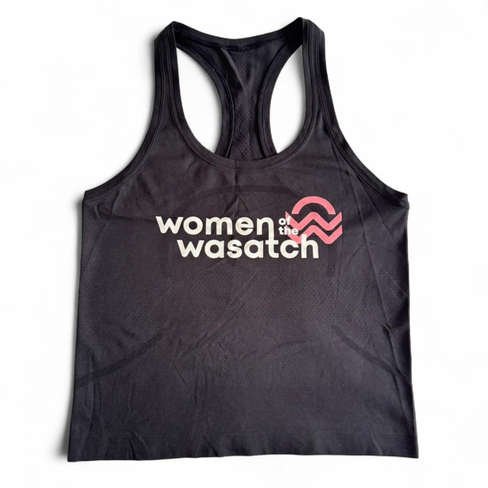 Lululemon black race length swiftly tank top